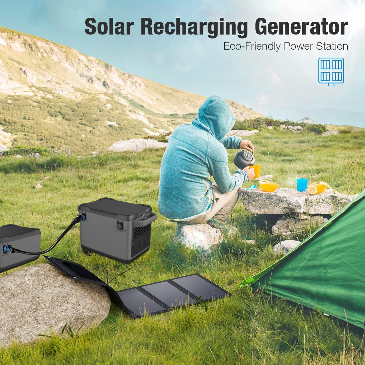 1200W High Performance Solar Generator para sa Backup Charging