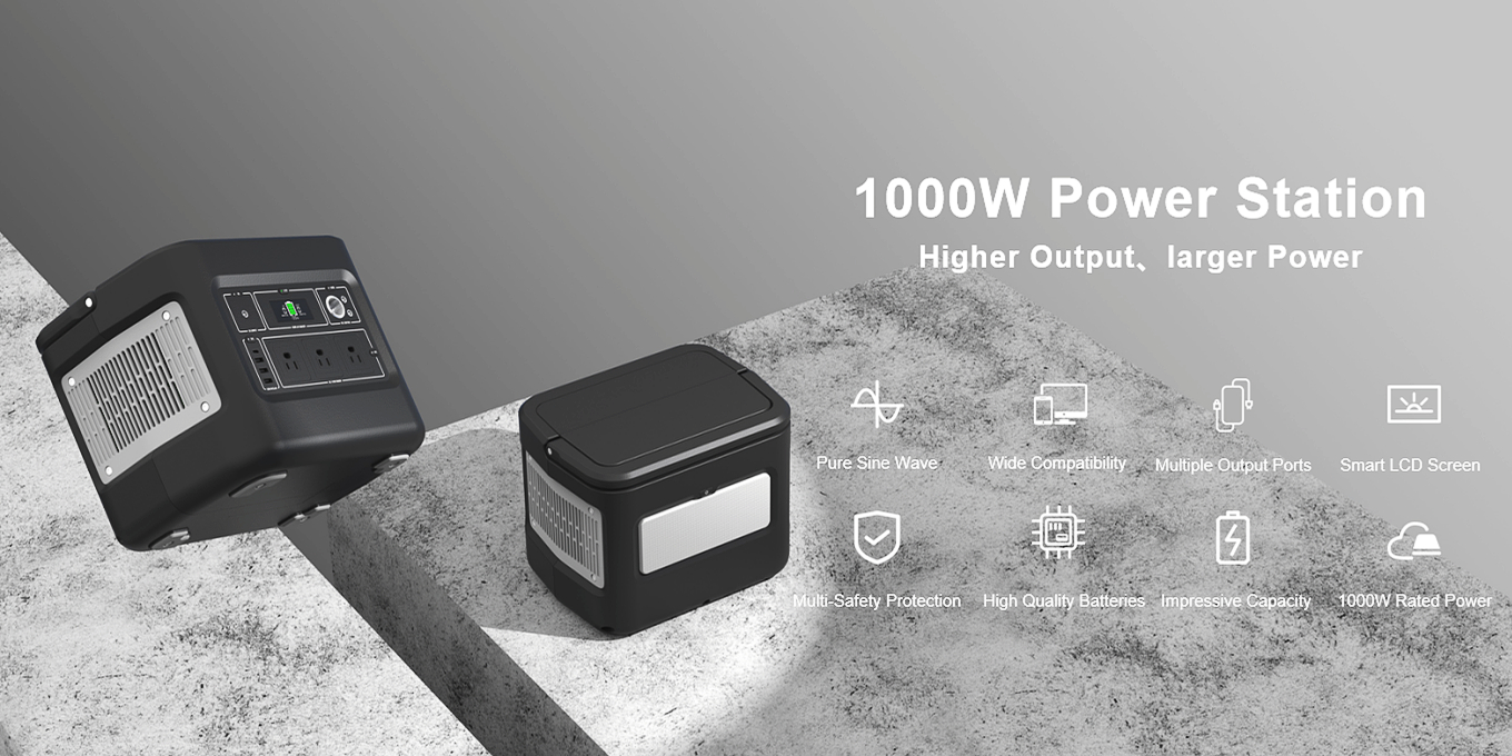 1000W Rechargeable Solar Generator Para sa Mobile Charging
