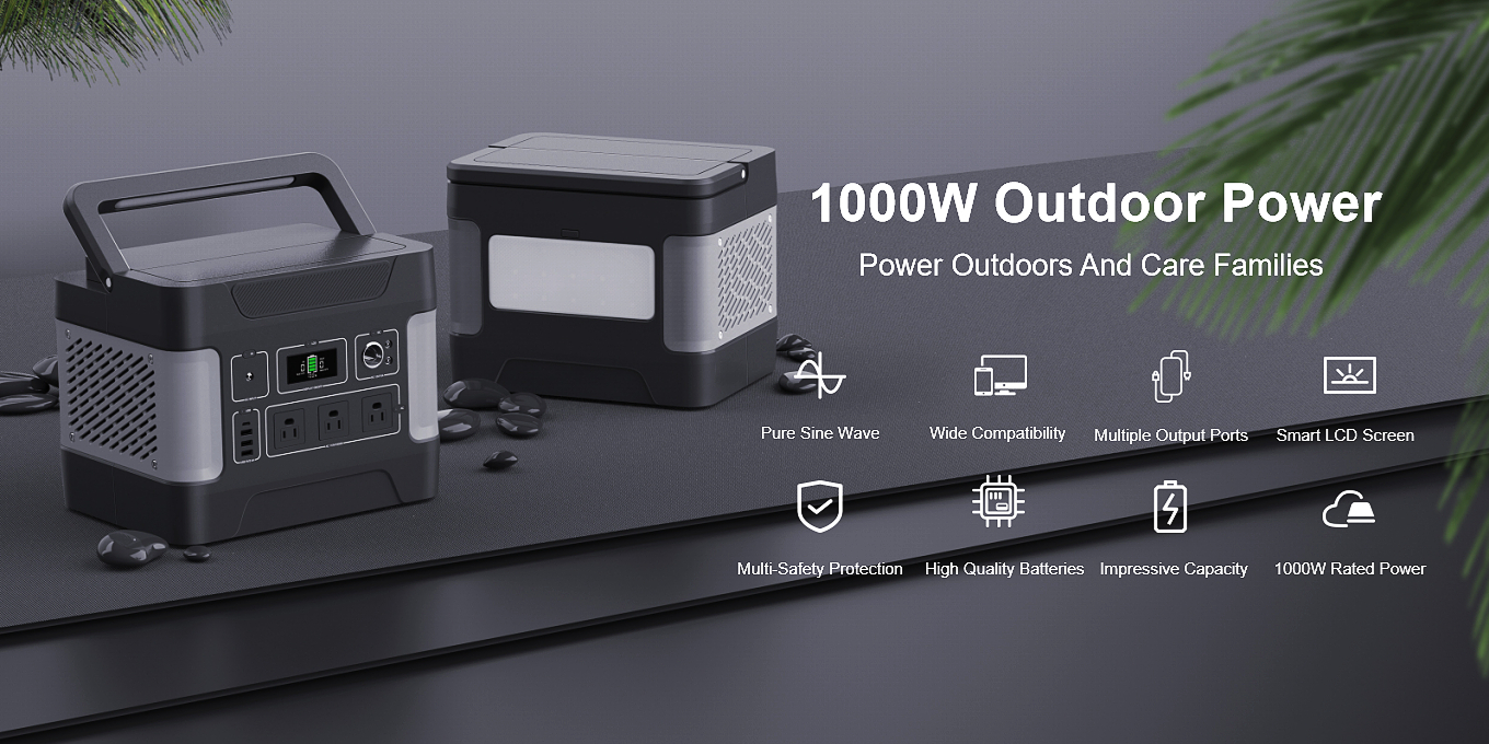 1000W Deep Cycle Solar Generator Para sa Mobile Charging