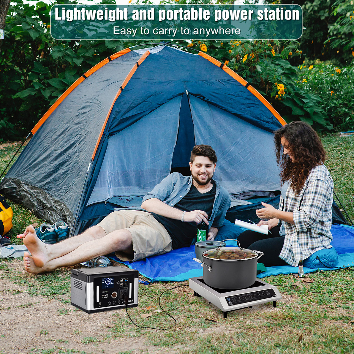 700W Smart Solar Generator Para sa Emergency Lighting Charging