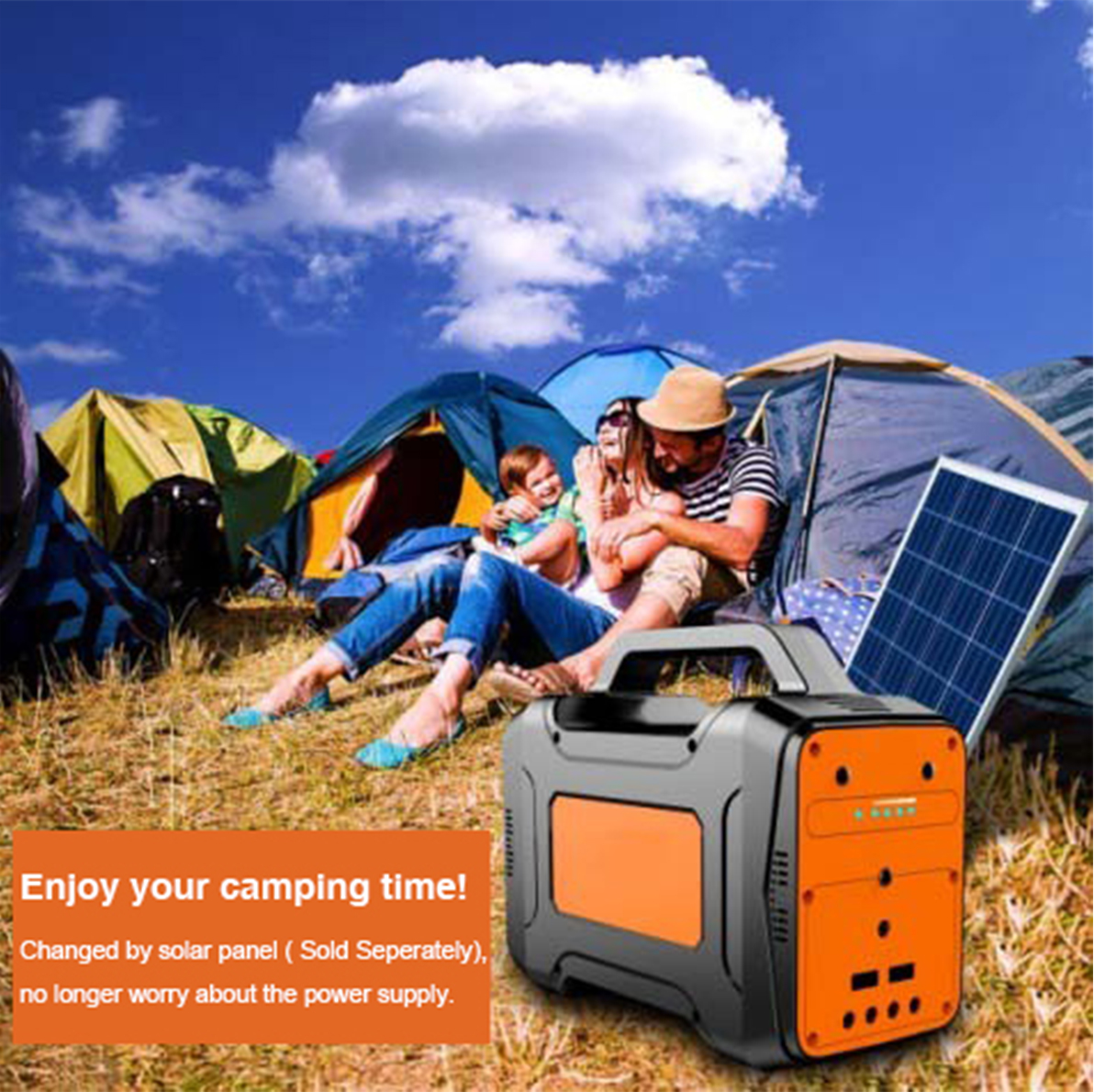 130W Safety Solar Generator Para sa Emergency Charging